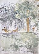 Berthe Morisot Carriage oil on canvas